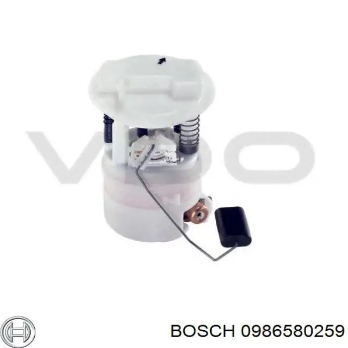 0986580259 Bosch módulo alimentación de combustible
