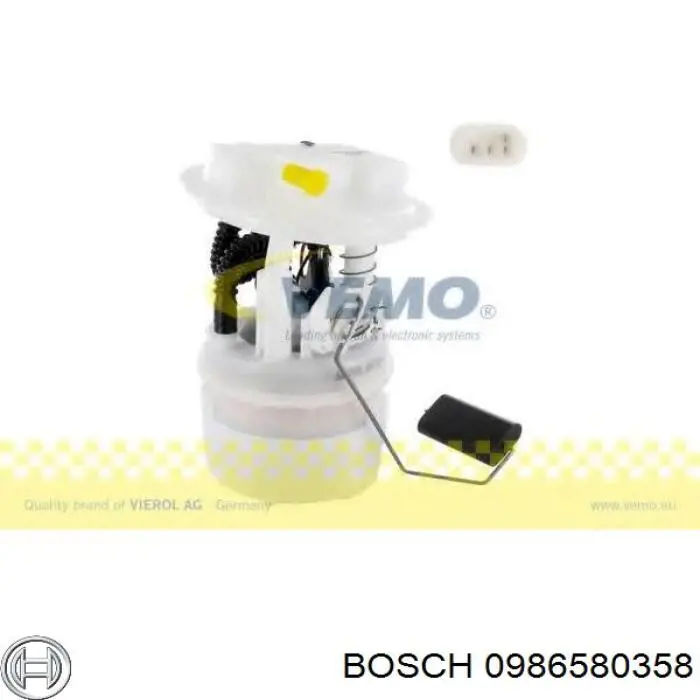 0986580358 Bosch módulo alimentación de combustible