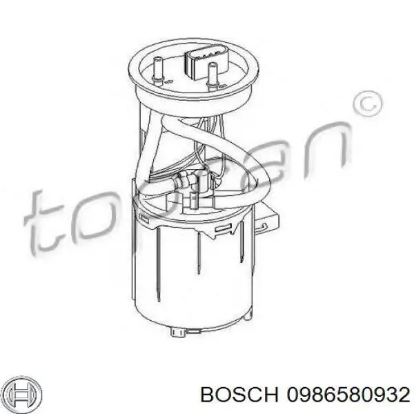 0986580932 Bosch Módulo de alimentación de combustible