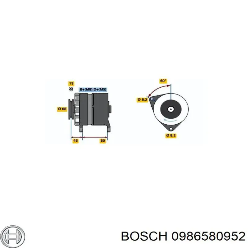 Bomba de gasolina 0986580952 Bosch