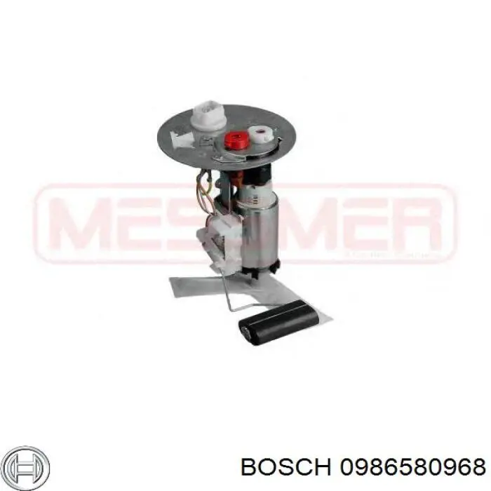 0 986 580 968 Bosch elemento de turbina de bomba de combustible