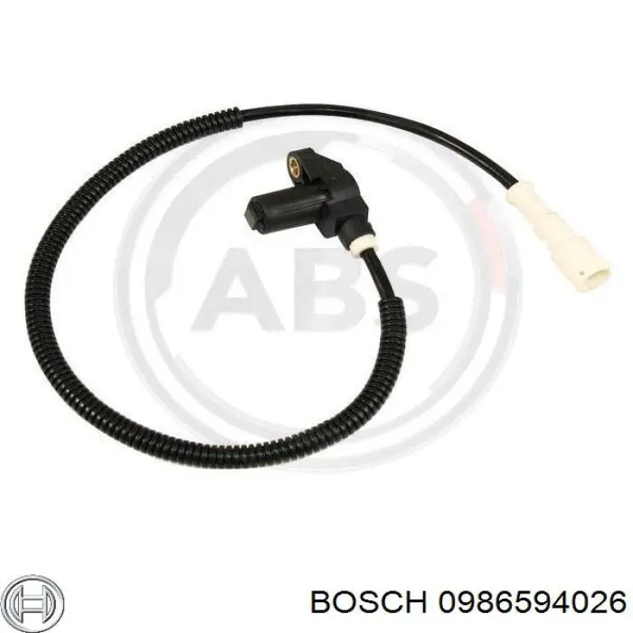 0 986 594 026 Bosch sensor abs delantero