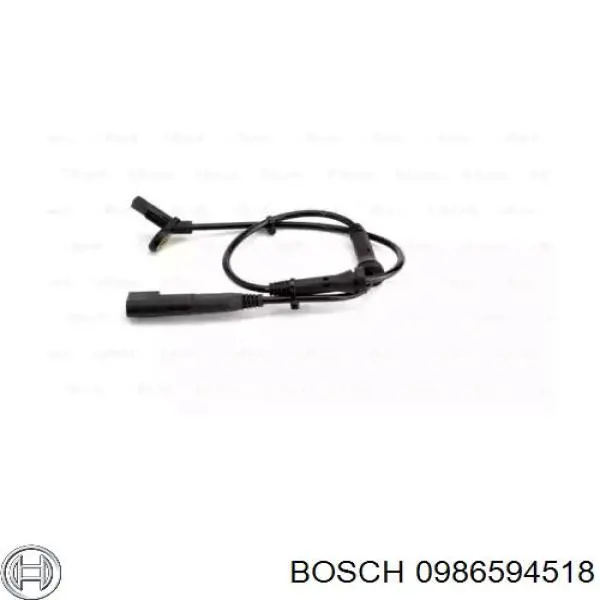 0 986 594 518 Bosch sensor abs delantero