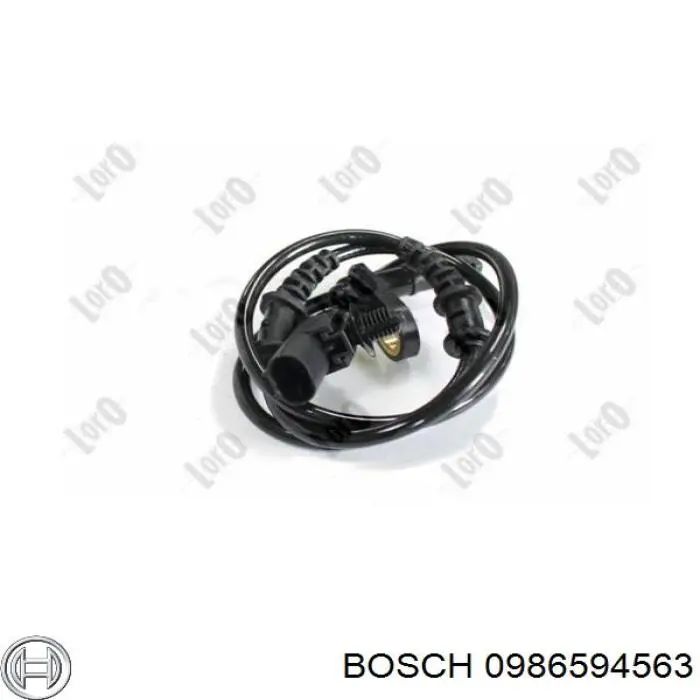 Sensor ABS trasero 0986594563 Bosch