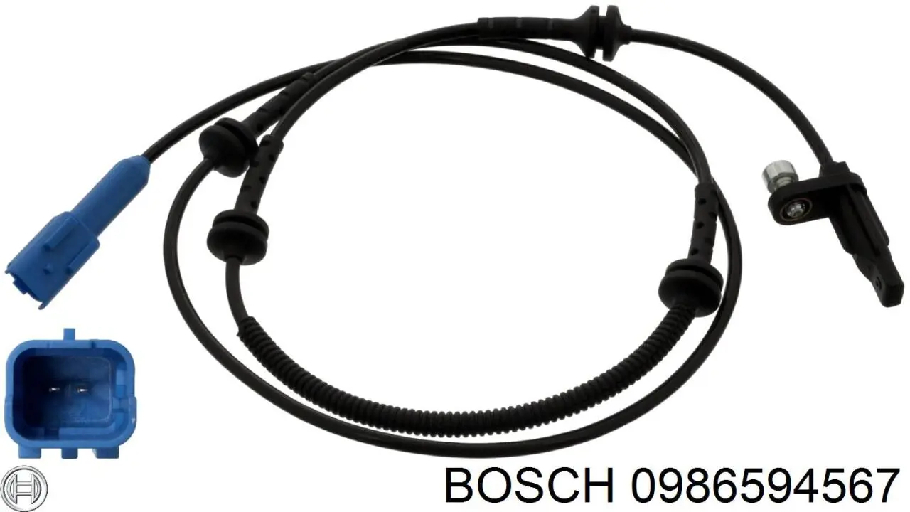 0 986 594 567 Bosch sensor abs delantero