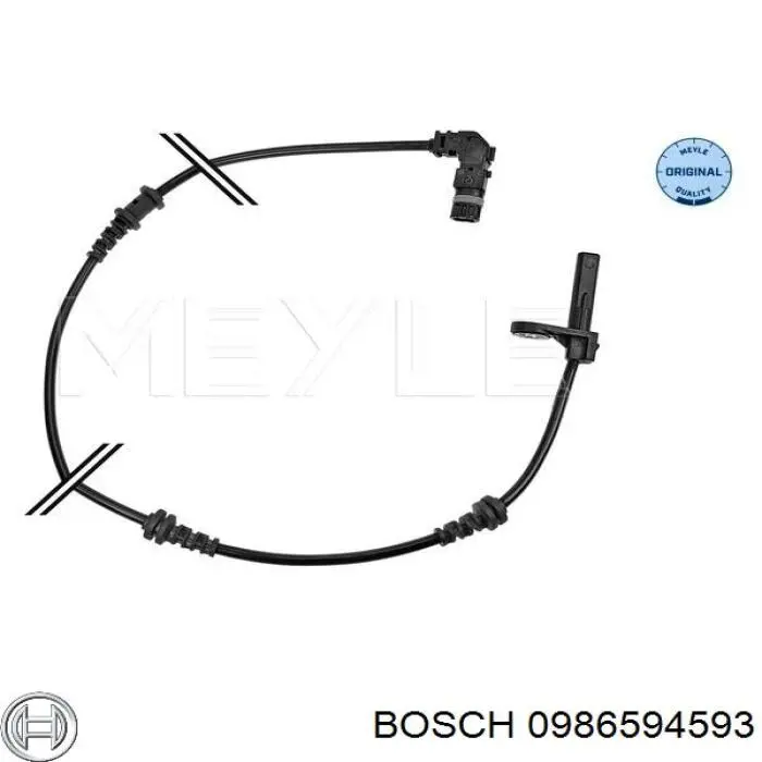 0 986 594 593 Bosch sensor abs delantero