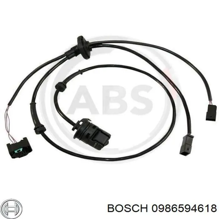 0 986 594 618 Bosch sensor abs trasero derecho