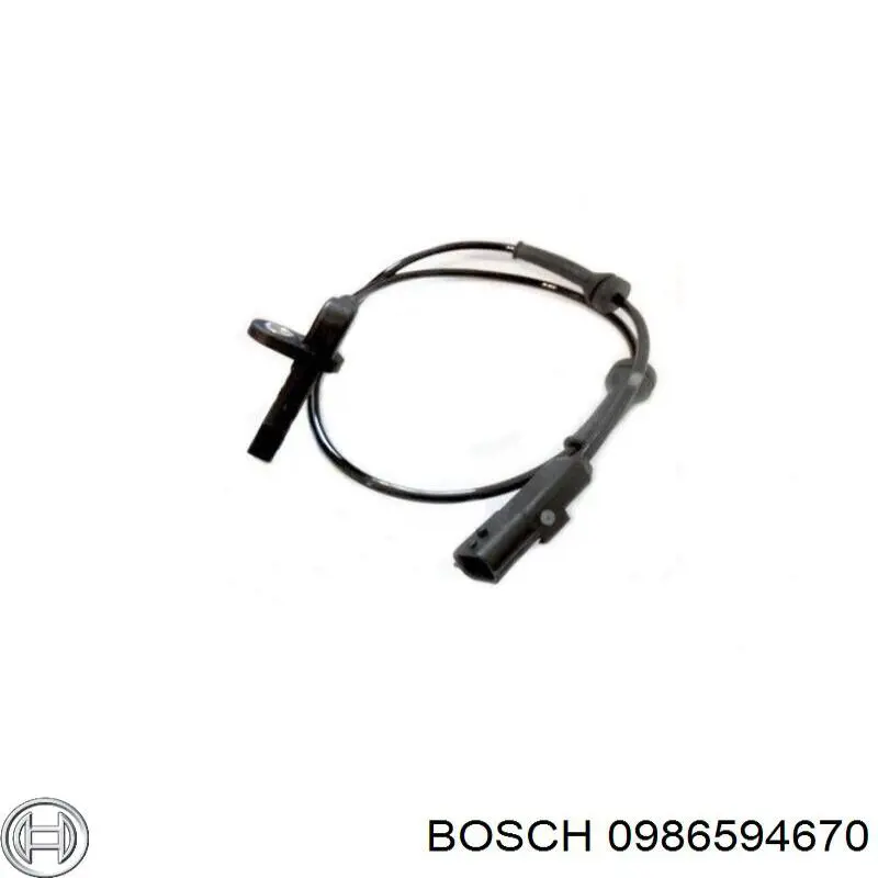 0986594670 Bosch sensor abs trasero