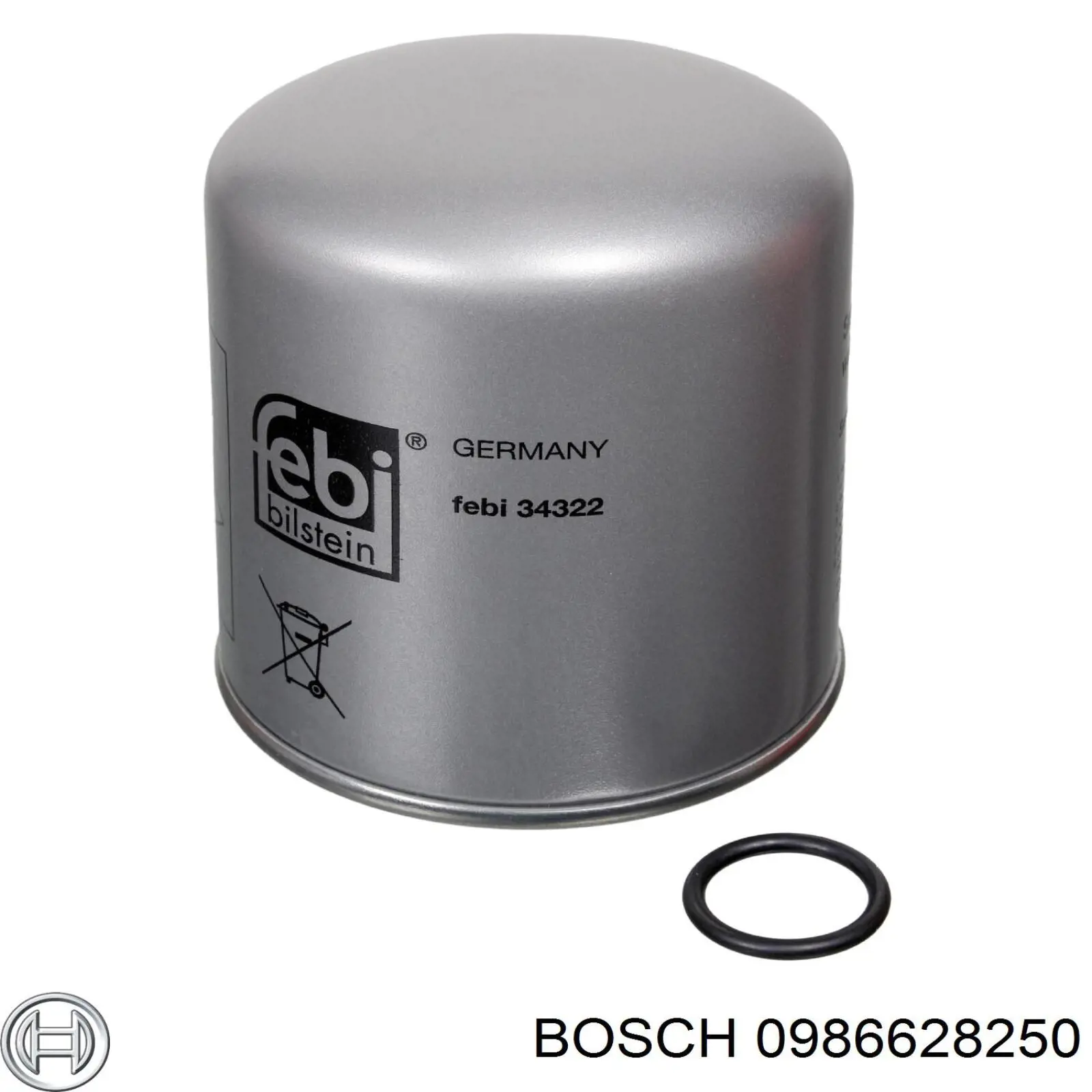 0986628250 Bosch filtro del secador de aire (separador de agua y aceite (CAMIÓN))