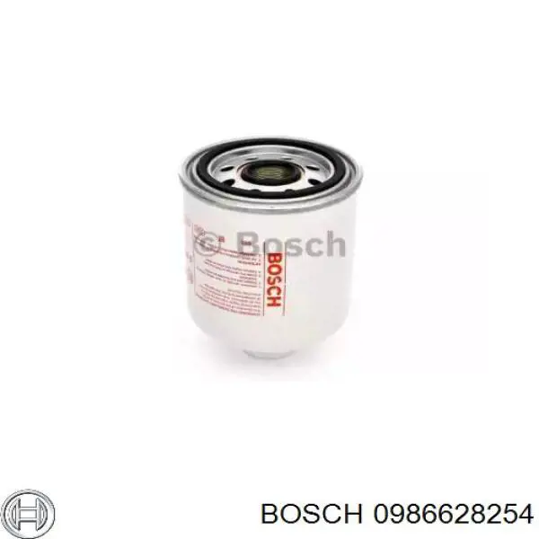 0 986 628 254 Bosch filtro del secador de aire (separador de agua y aceite (CAMIÓN))