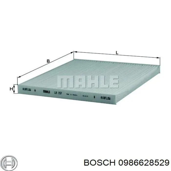 Comprar 0986628529 Bosch Filtro de aire del habitáculo