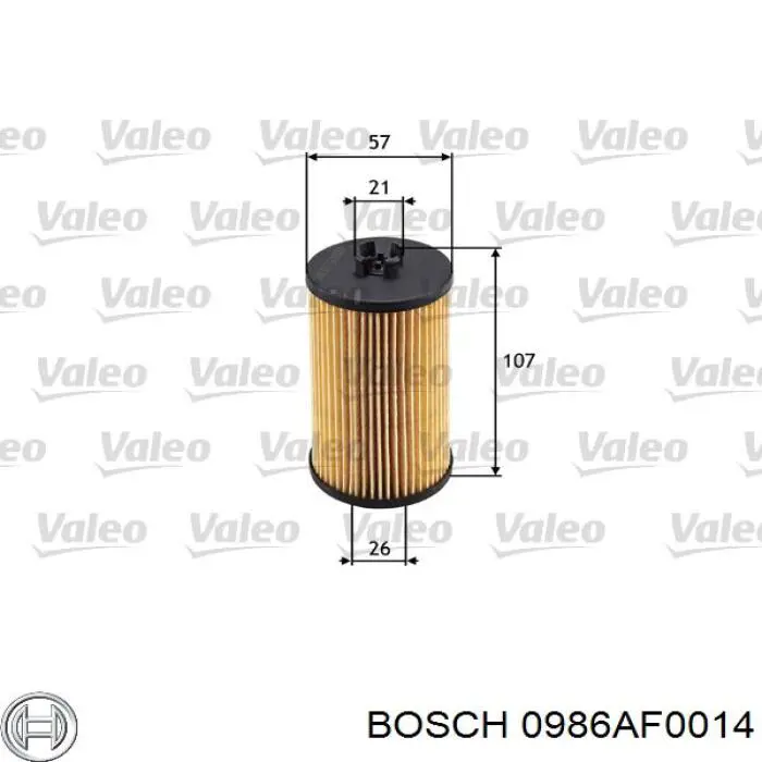 Filtro de aceite Opel Zafira P12