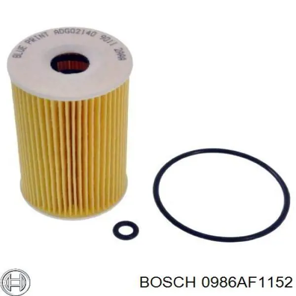 0986AF1152 Bosch filtro de aceite