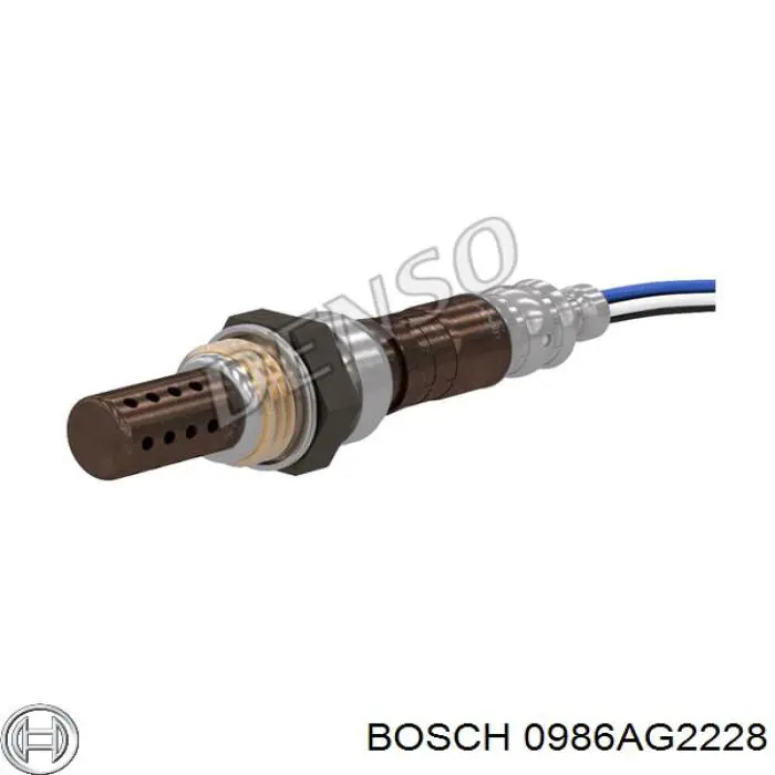 0986AG2228 Bosch sonda lambda sensor de oxigeno post catalizador