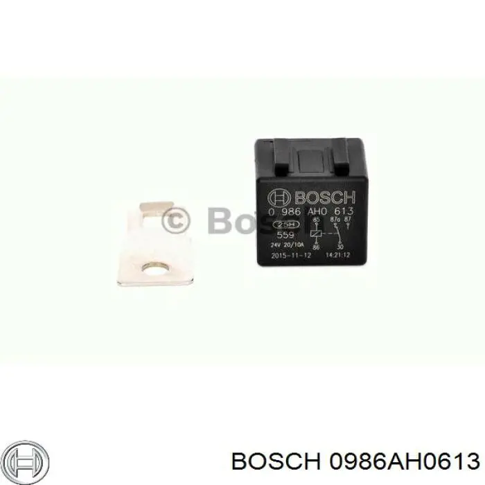 Relé eléctrico multifuncional 0986AH0613 Bosch