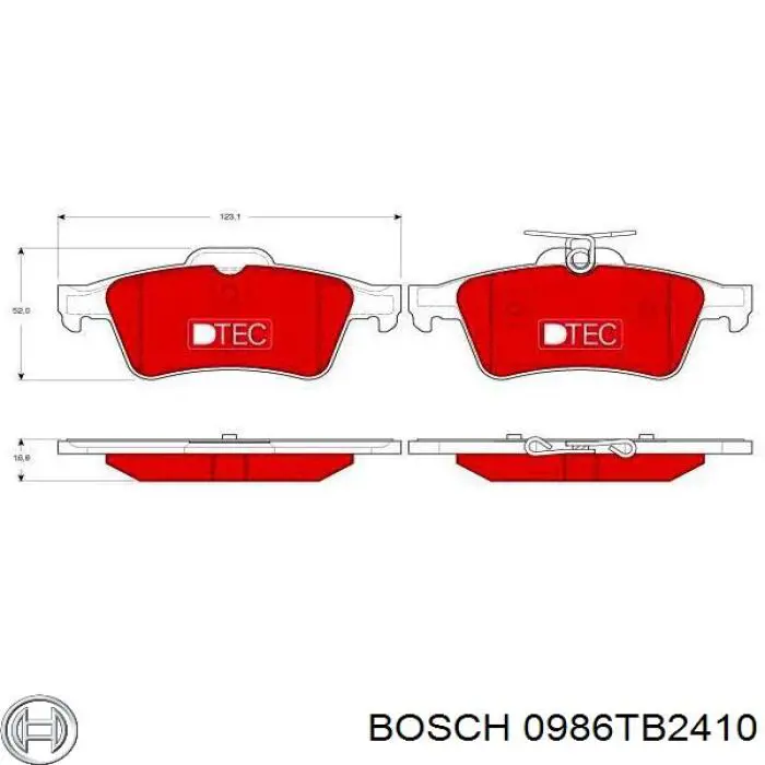 Pastillas de freno traseras Renault Espace 4 JK0