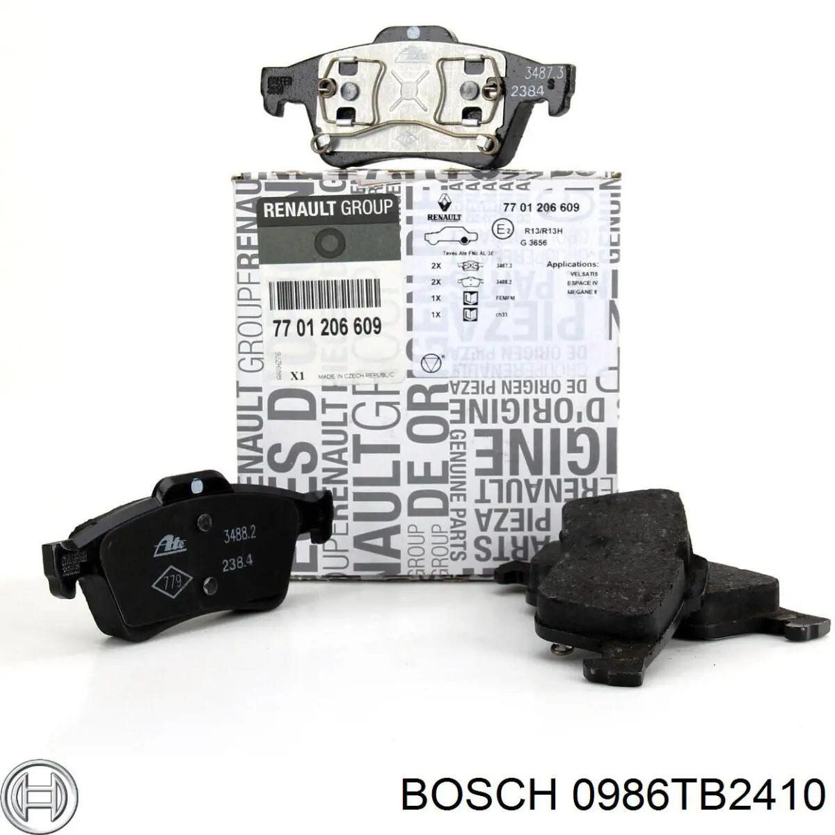 Pastillas de freno traseras Renault Espace 4 JK0