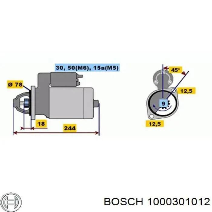 Comprar 1000301012 Bosch Buje de arranque