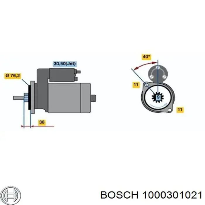 Comprar 1000301021 Bosch Buje de arranque