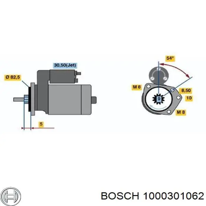 Buje de arranque Bosch 1000301062 precio, desde 0,68 EUR