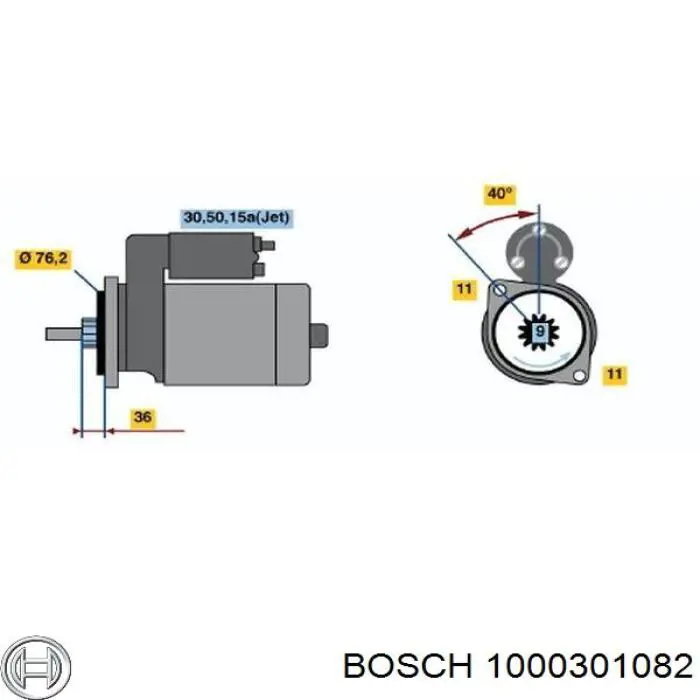 1000301082 Bosch casquillo de arrancador