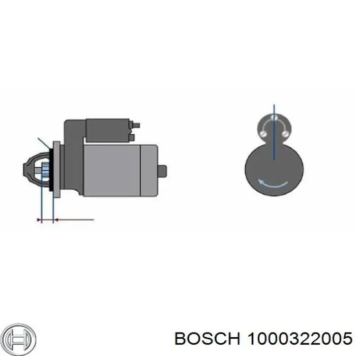 1000322005 Bosch casquillo de arrancador