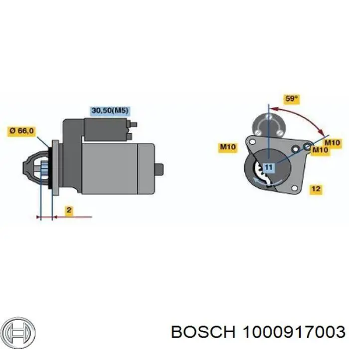 1000917003 Bosch cojinete, alternador
