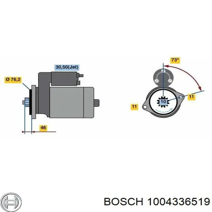 1004336519 Bosch portaescobillas motor de arranque