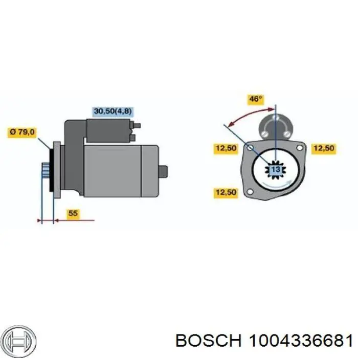 1004336681 Bosch portaescobillas motor de arranque