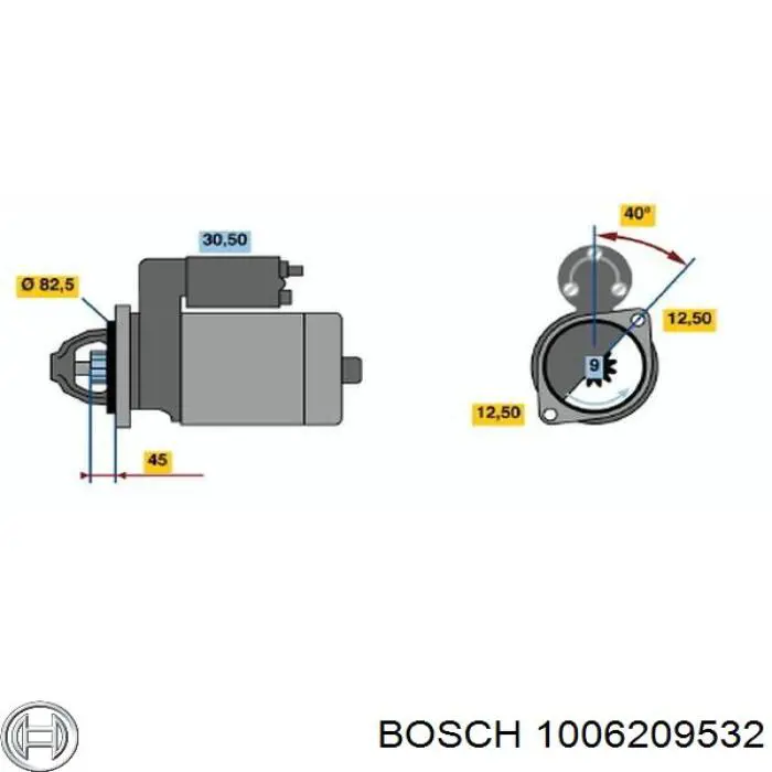 1006209532 Bosch Bendix motor de arranque