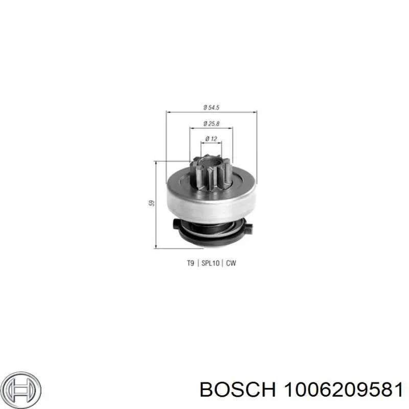 1006209581 Bosch bendix, motor de arranque
