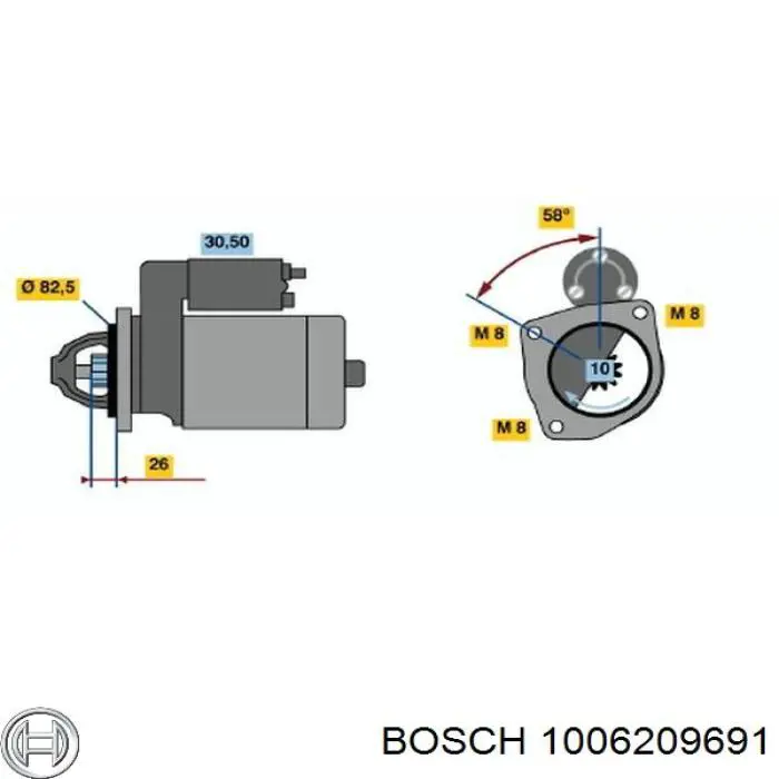 Bendix arranque Bosch 1006209691