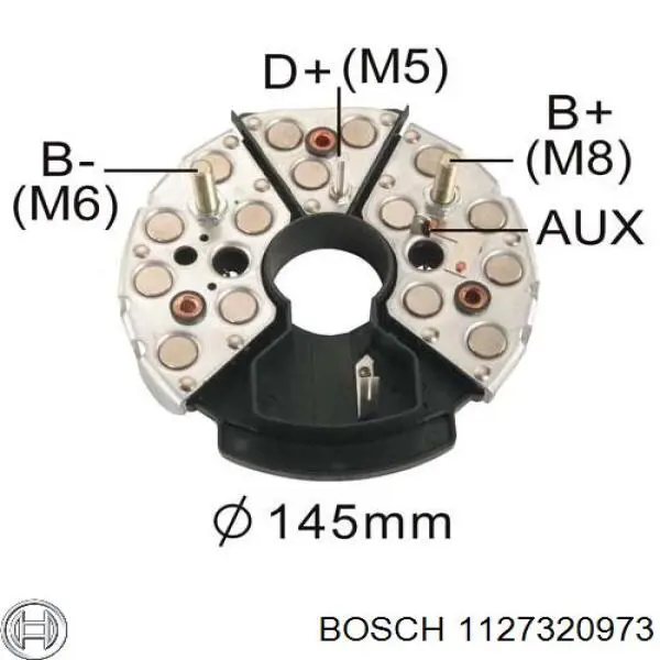 Comprar 1127320973 Bosch Puente de diodos, alternador