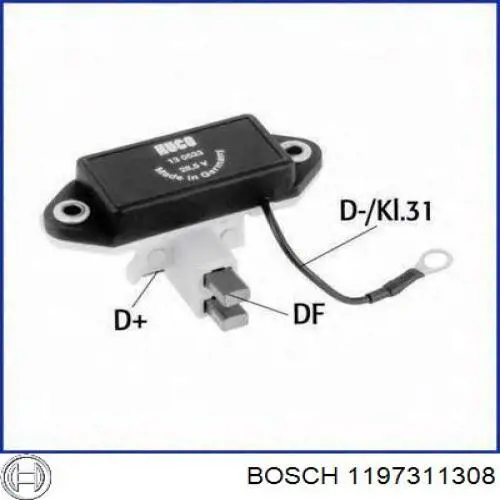 1197311308 Bosch regulador del alternador