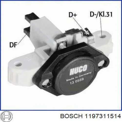 1197311514 Bosch regulador de rele del generador (rele de carga)