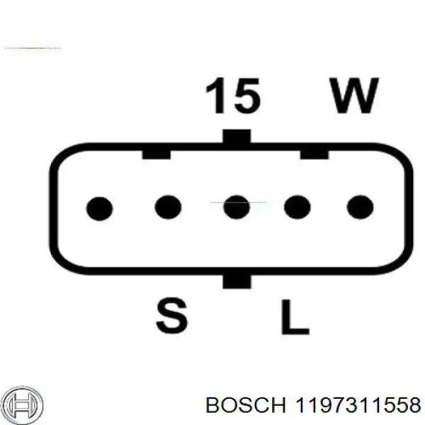 1197311558 Bosch regulador de rele del generador (rele de carga)