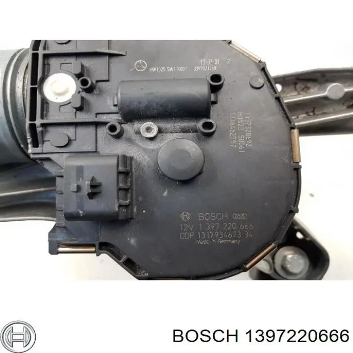 1397220666 Bosch motor del limpiaparabrisas del parabrisas