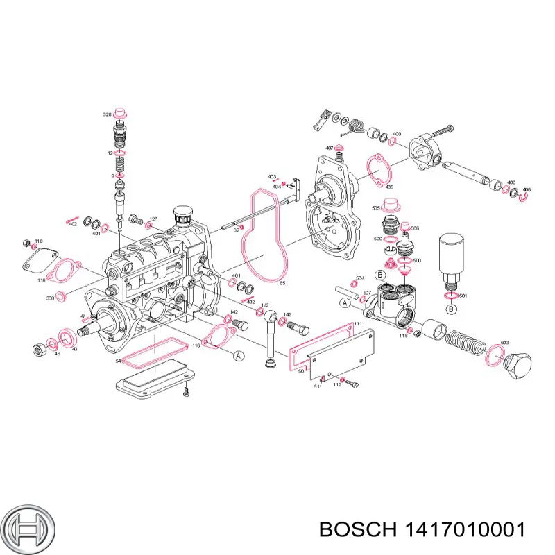 Kit de reparación de bomba de alta presión Bosch 1417010001 precio, desde 29,01 EUR