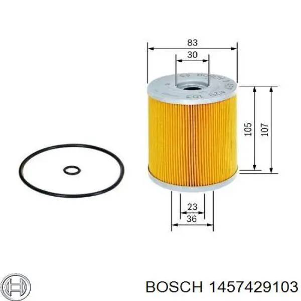 1457429103 Bosch filtro de aceite