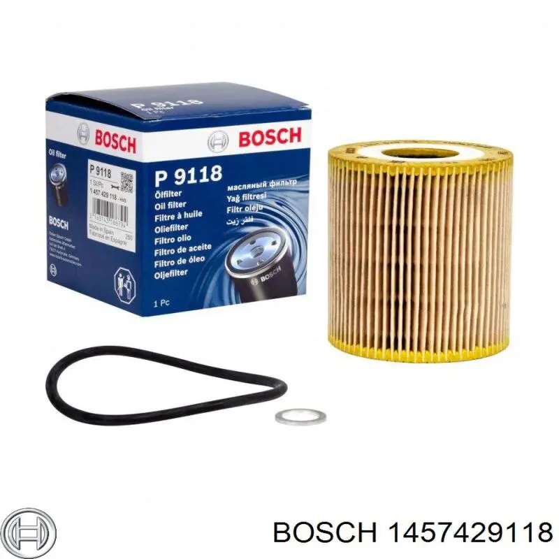 Filtro de aceite motor Bosch 1457429118