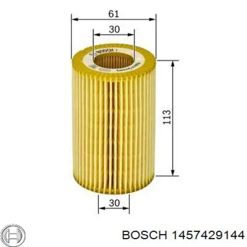 1457429144 Bosch filtro de aceite