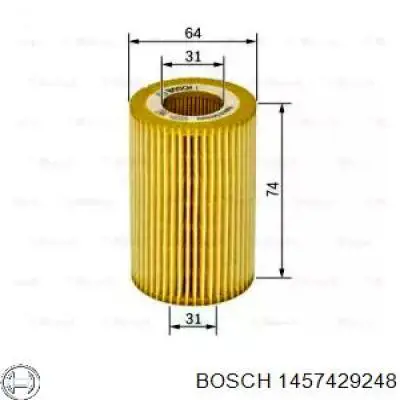 Filtro de aceite 1457429248 Bosch