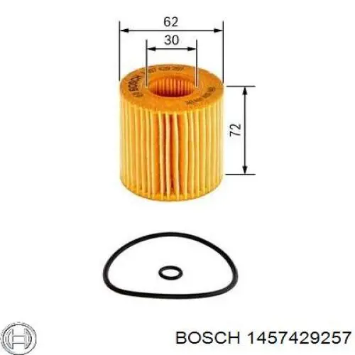 1457429257 Bosch filtro de aceite