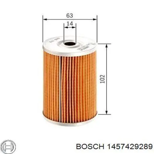 1457429289 Bosch filtro combustible