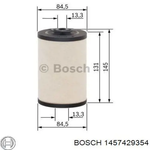 1457429354 Bosch filtro de combustible