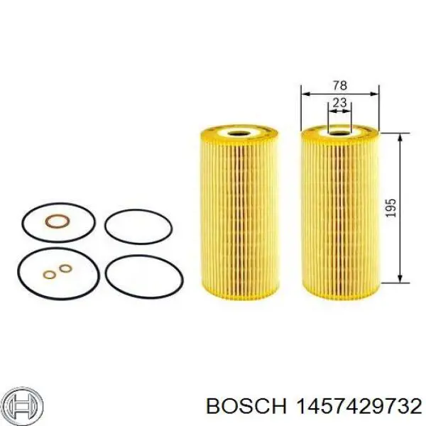 1457429732 Bosch filtro de aceite