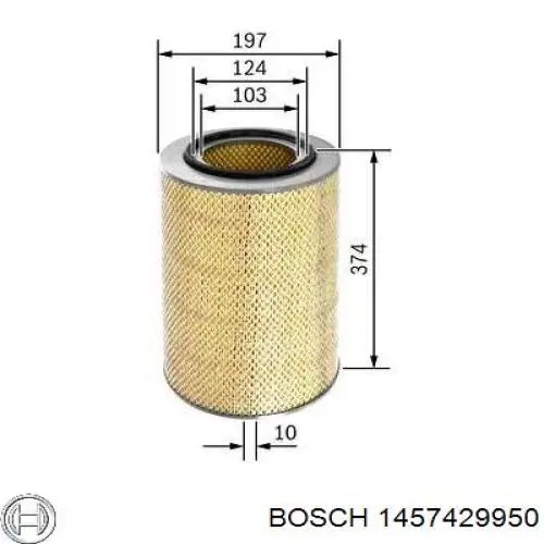 1457429950 Bosch filtro de aire