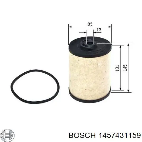 1 457 431 159 Bosch filtro de combustible