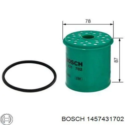 1457431702 Bosch filtro de combustible