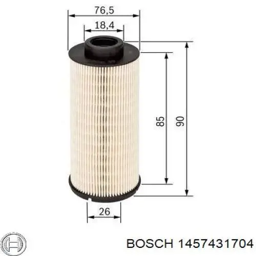 1457431704 Bosch filtro combustible